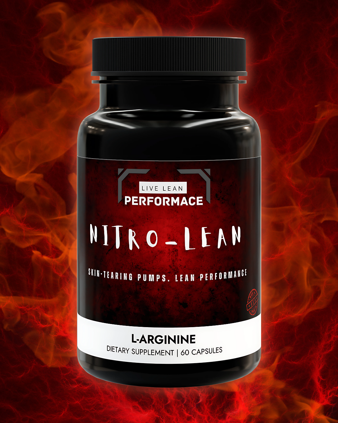 Nitro-Lean Nitric Oxide Capsules (60 Count) | Pump & Blood Flow Support