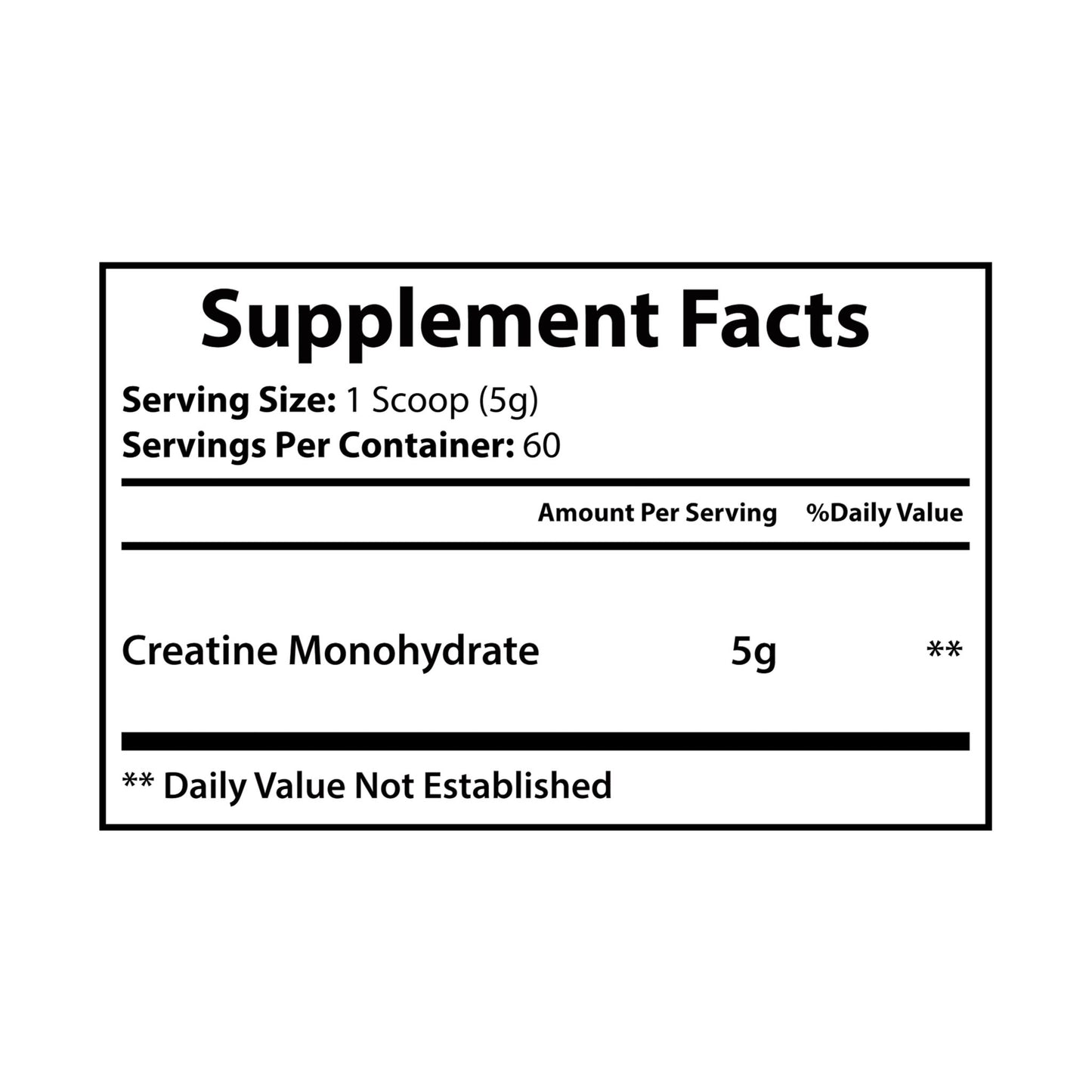 Creatine Monohydrate Powder (300g) | Strength, Power & Muscle Growth