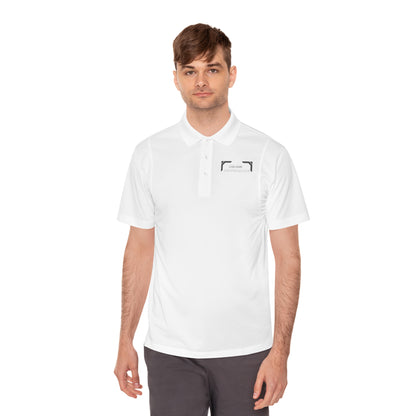 Men's Sport Polo — Minimal 'Lost Lens' Camera Frame Logo
